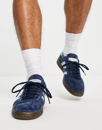 adidas Originals Handball Spezial gum sole trainers in navy