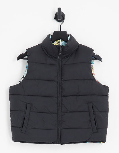 Guess Originals batman puffer vest in black