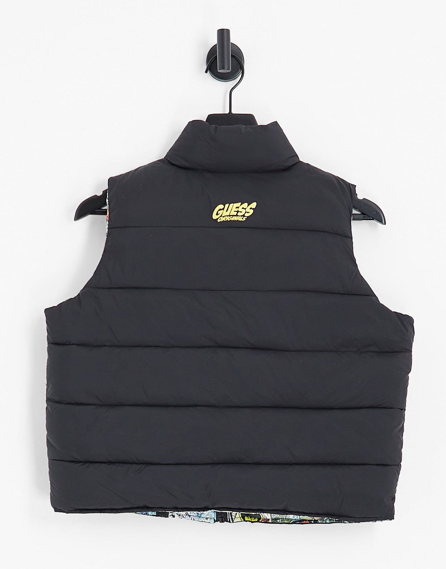 Guess Originals batman puffer vest in black