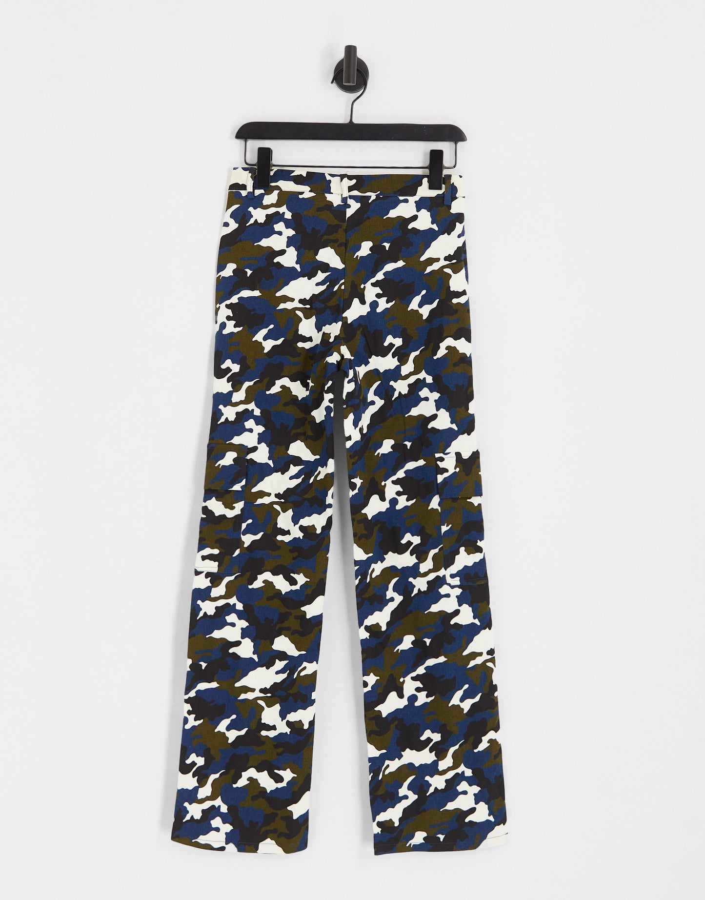 Heartbreak wide leg cargo trousers in camo print