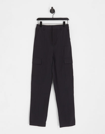 Heartbreak Tall twill cargo trousers in black