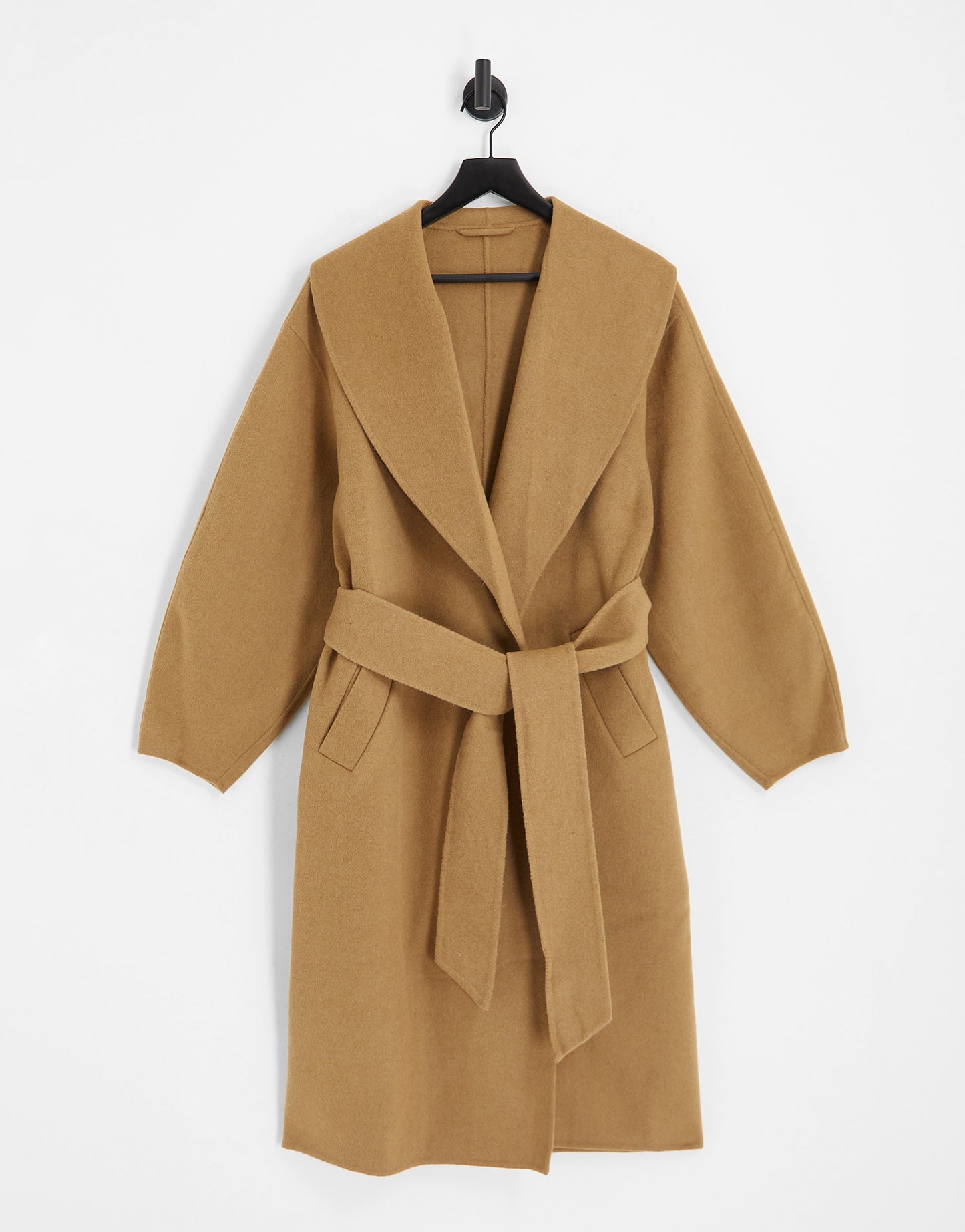 & Other Stories wool belted coat in beige