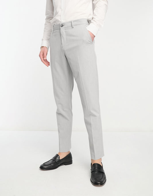 Selected Homme slim fit suit trouser in light grey