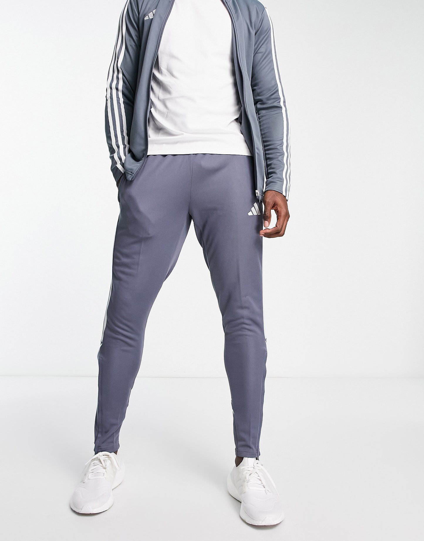 adidas Football Tiro 23 joggers grey and white