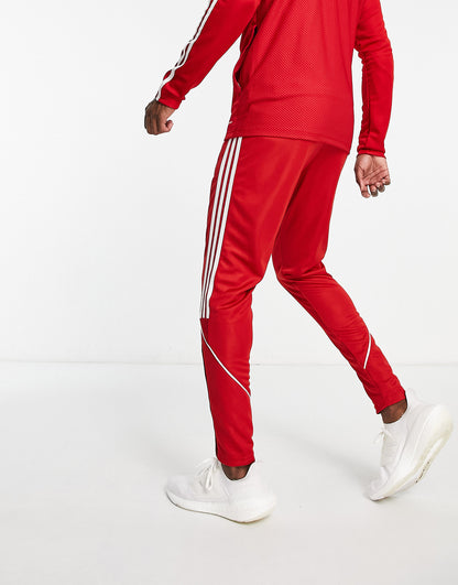 adidas Football Tiro 23 joggers in red and white