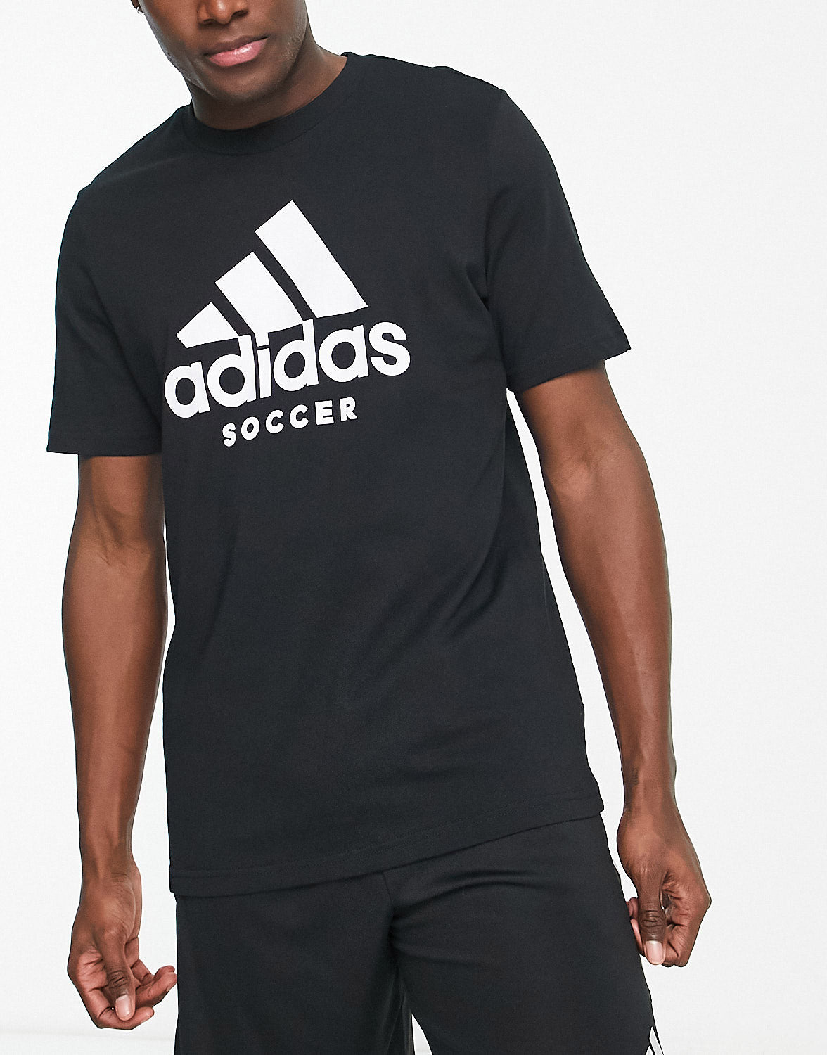 adidas Football Graphic t-shirt in black