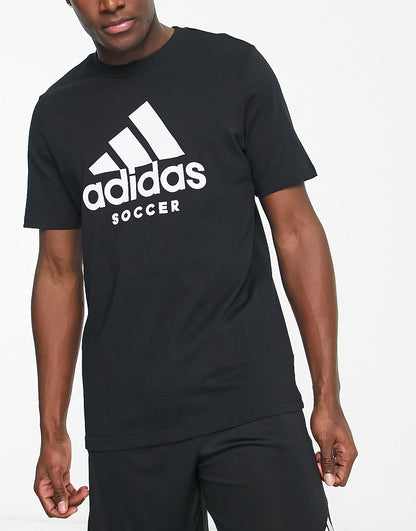 adidas Football Graphic t-shirt in black