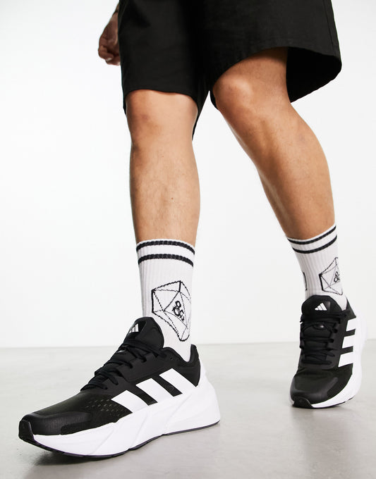 adidas Running Run Adistar trainers in black and white