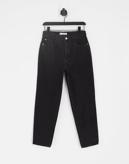 Pimkie high waist mom jeans in black