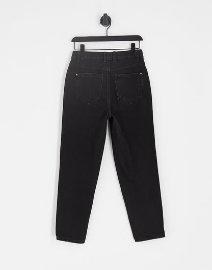 Pimkie high waist mom jeans in black