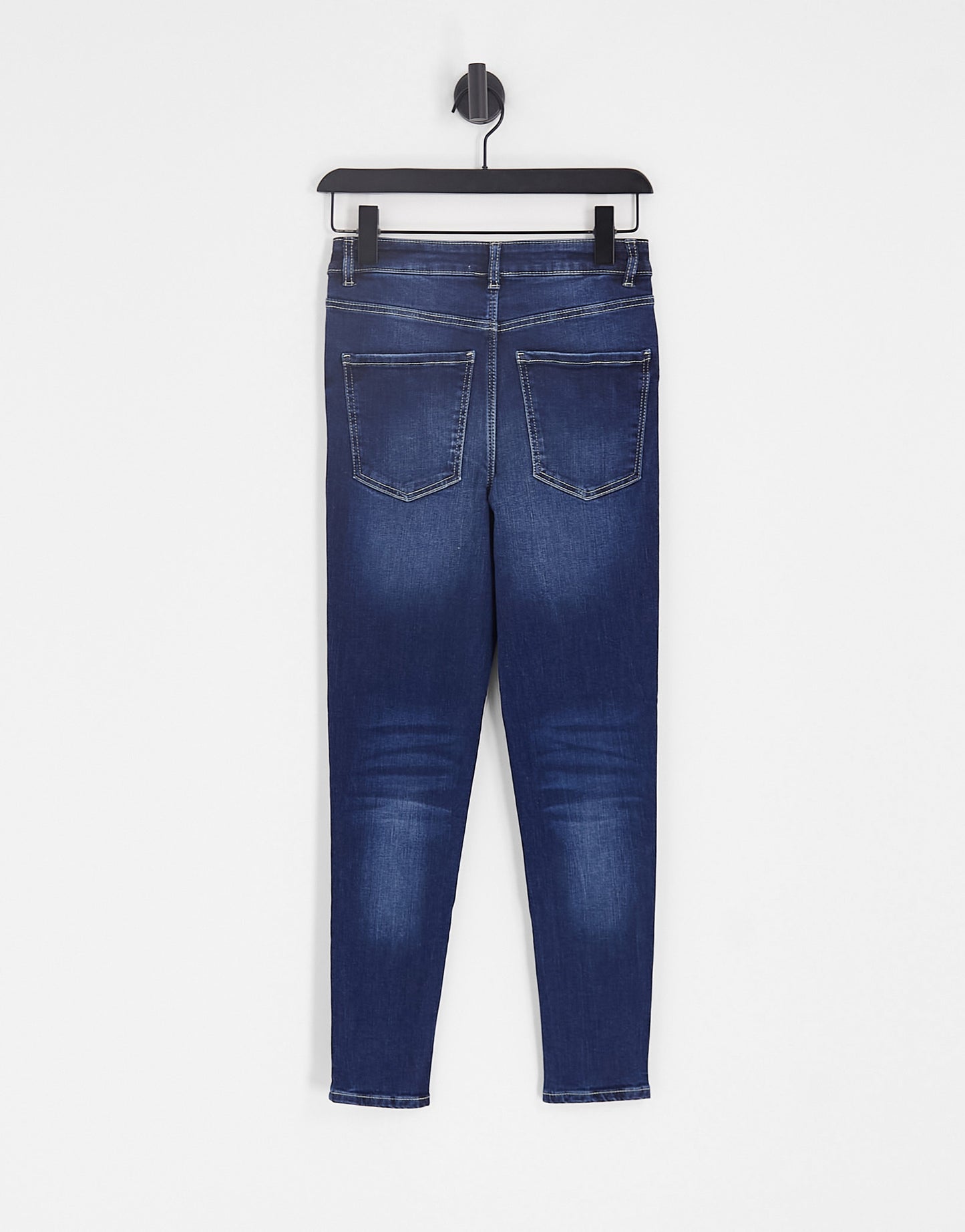 Pimkie Petite high waist skinny jeans in mid blue