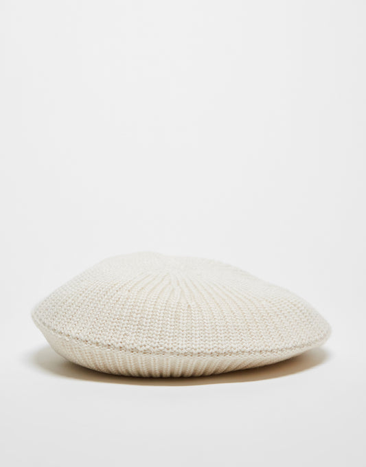 Monki beret in white