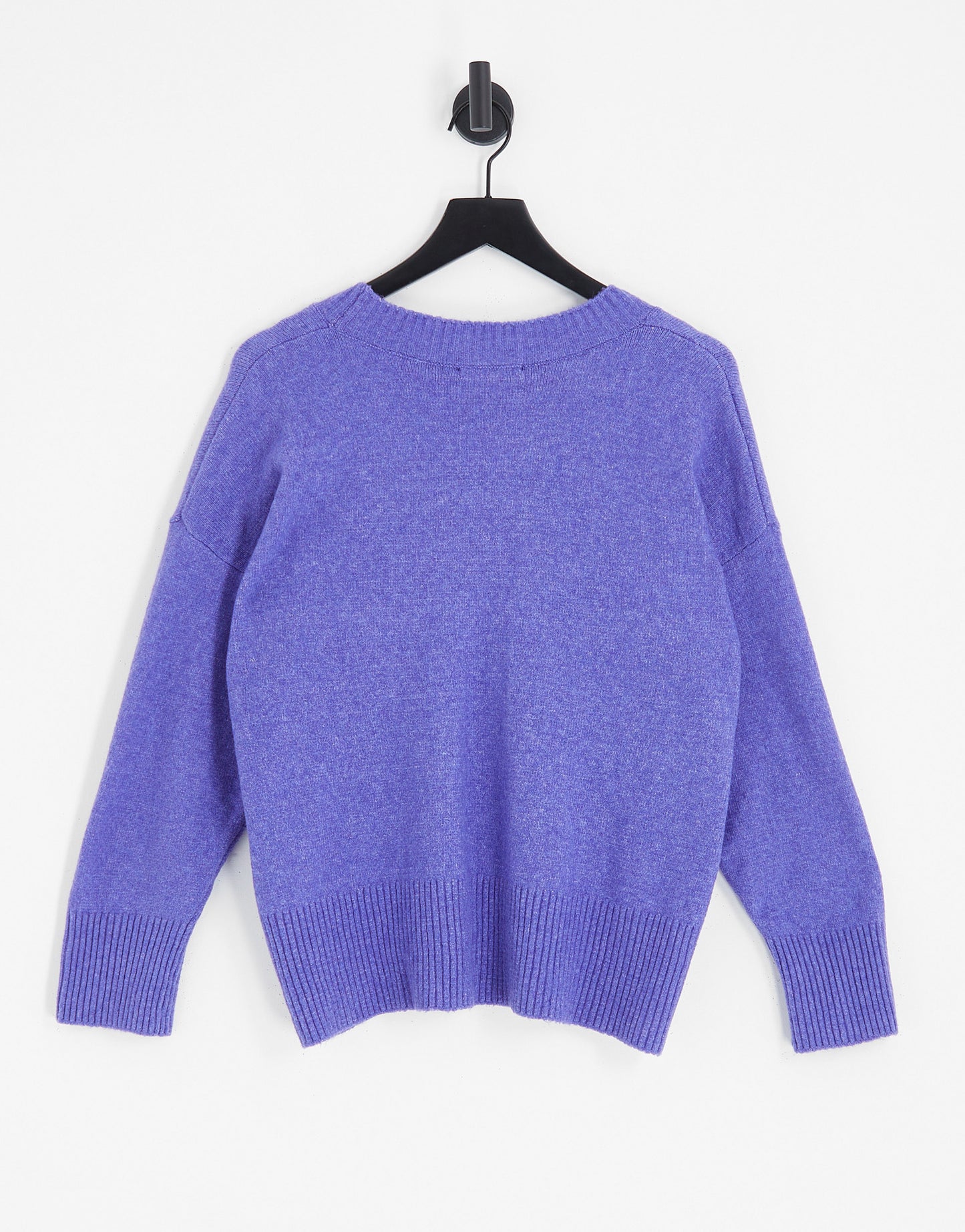 Stradivarius soft touch oversized jumper in blue