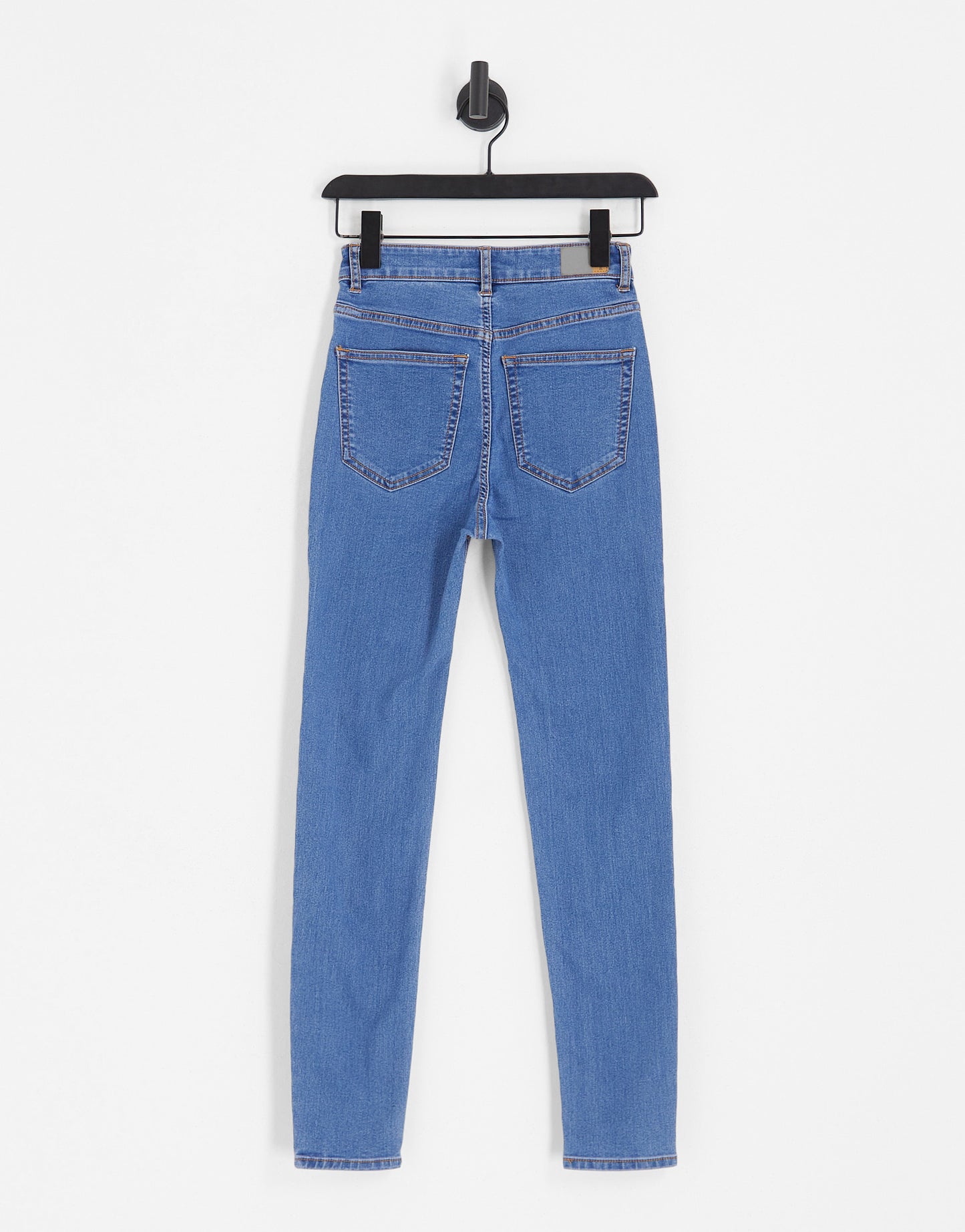 Pull&Bear skinny high waisted jeans in medium blue