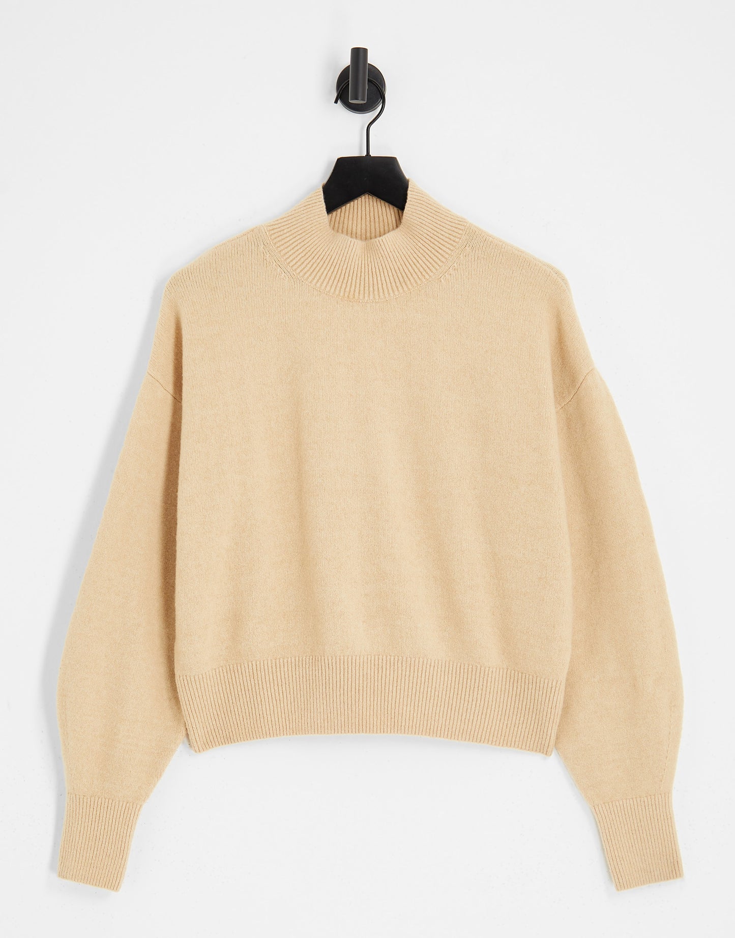 & Other Stories mock neck sweater in beige