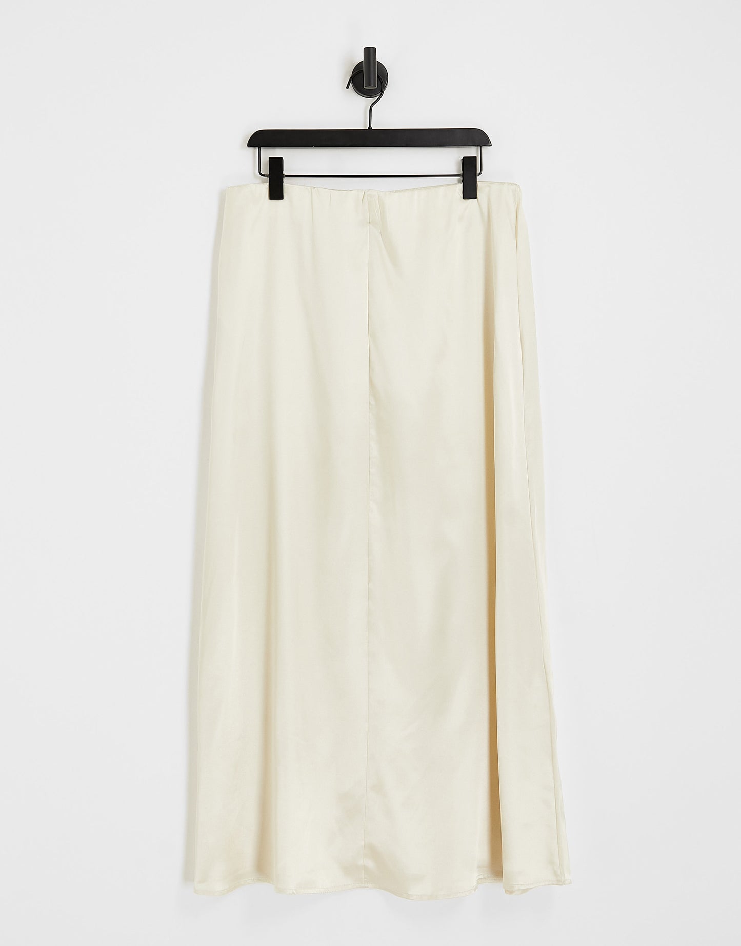 Vila Curve Bridal satin midi skirt co-ord in cream