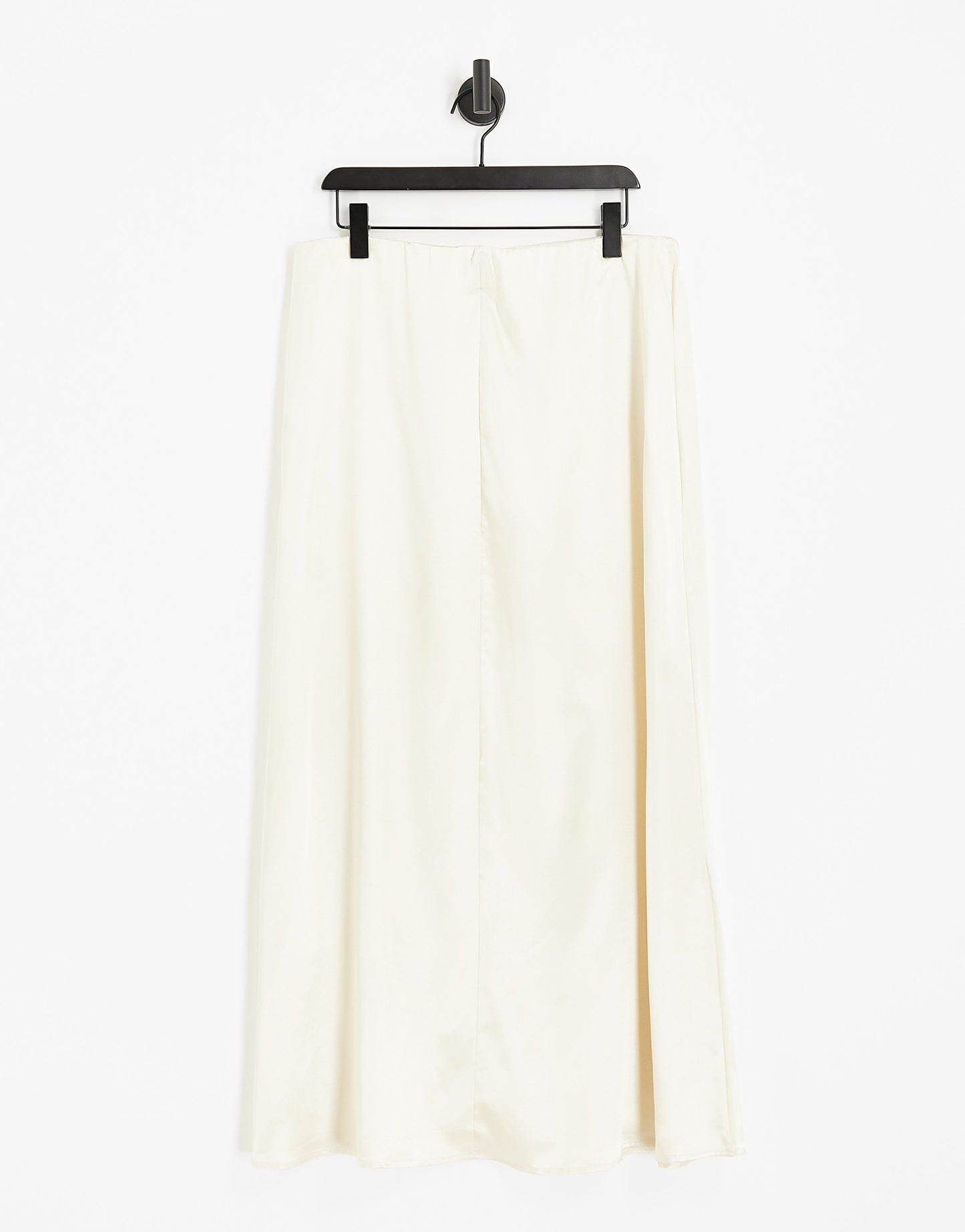 Vila Curve Bridal satin midi skirt co-ord in cream