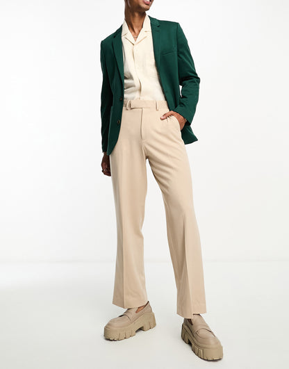 ASOS DESIGN super skinny jersey blazer in forest green