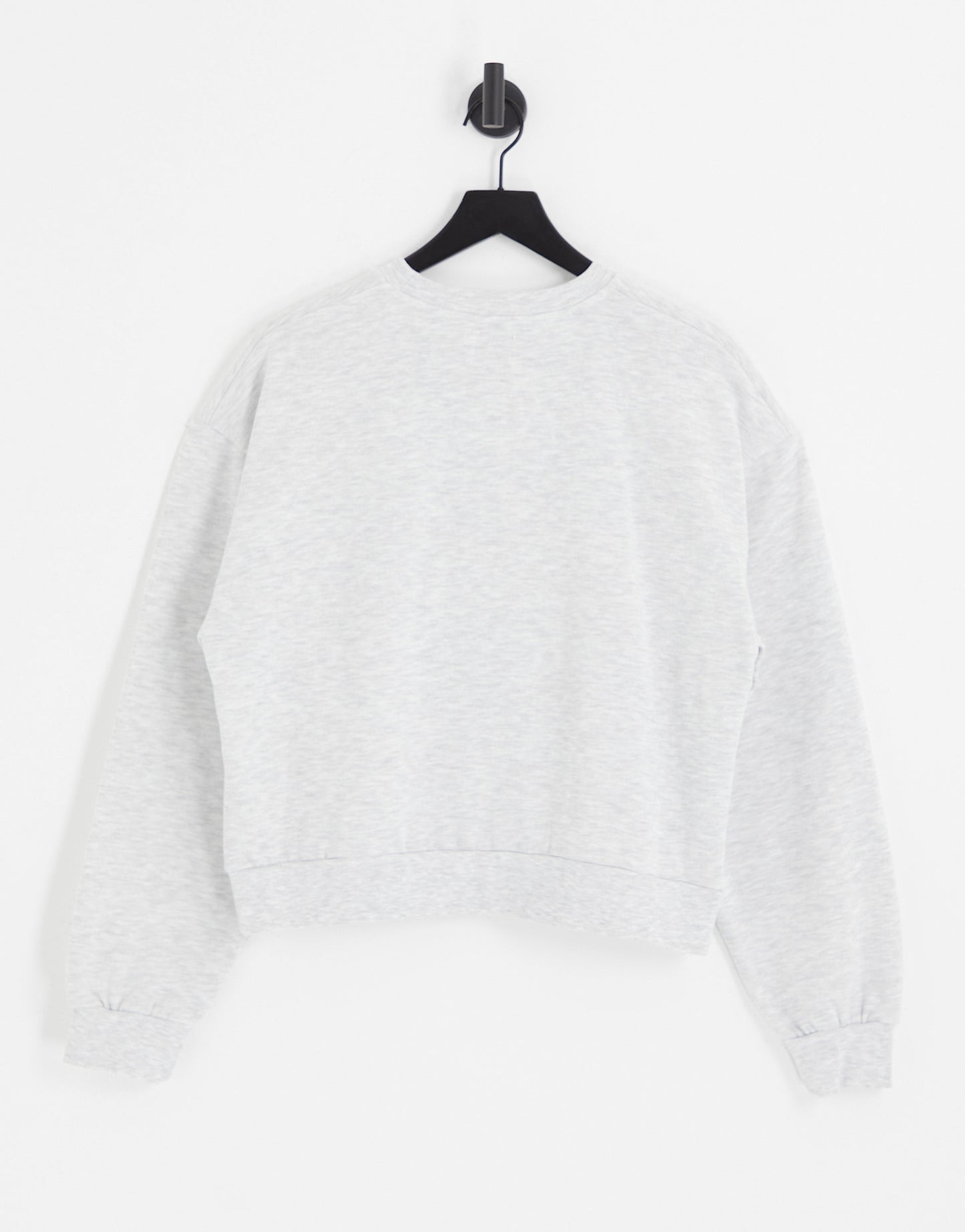 ASOS Weekend Collective co-ord oversized sweatshirt with logo in grey marl