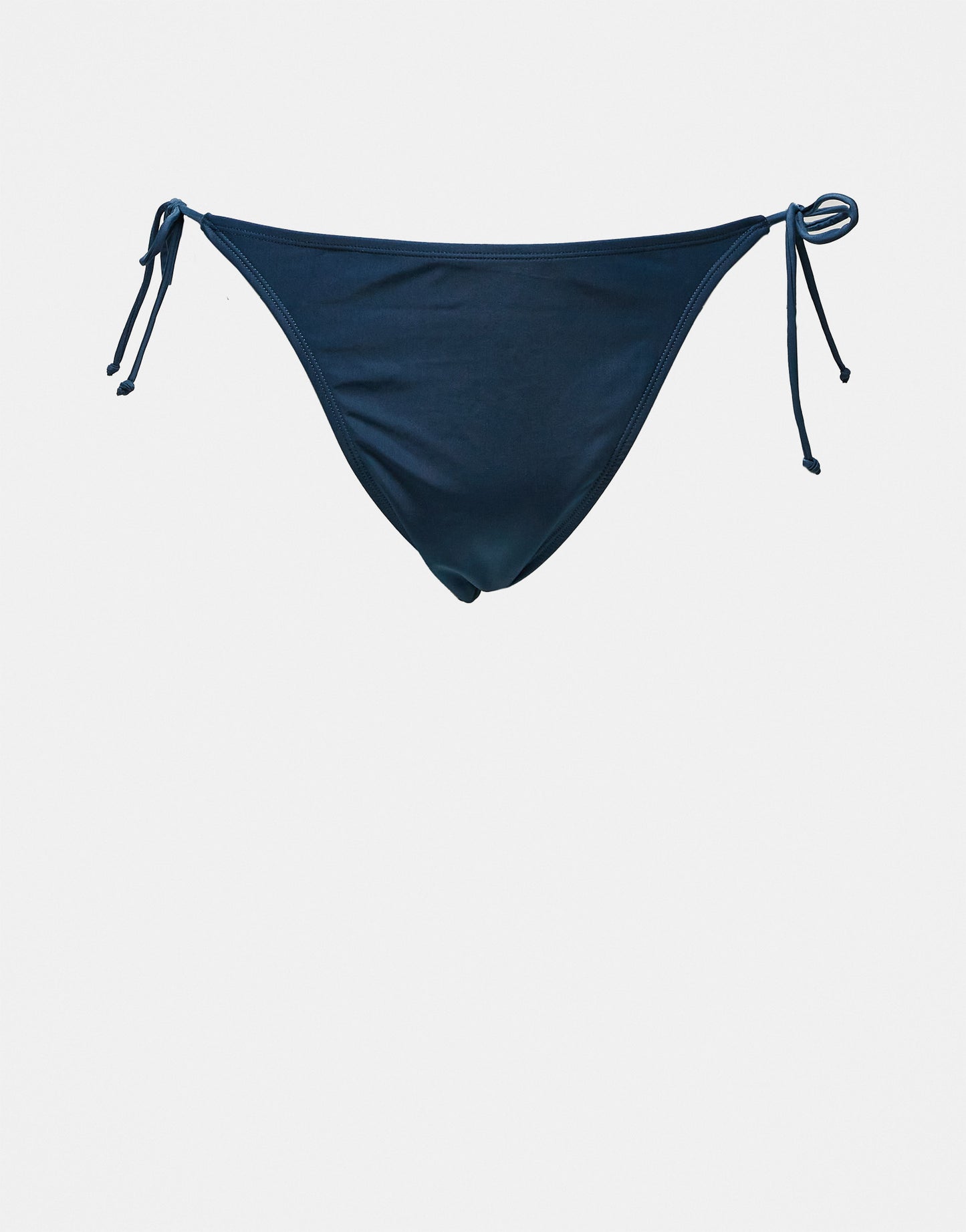 Brave Soul Plus tie side bikini bottom in navy