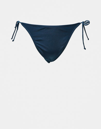 Brave Soul Plus tie side bikini bottom in navy