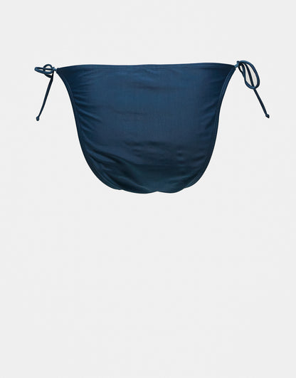 Brave Soul Plus tie side bikini bottom in navy