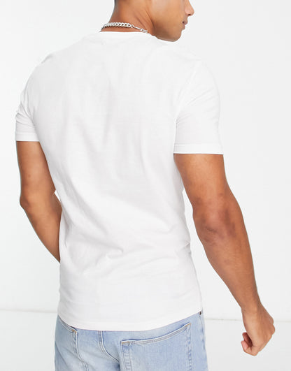 New Look muscle fit t-shirt in white