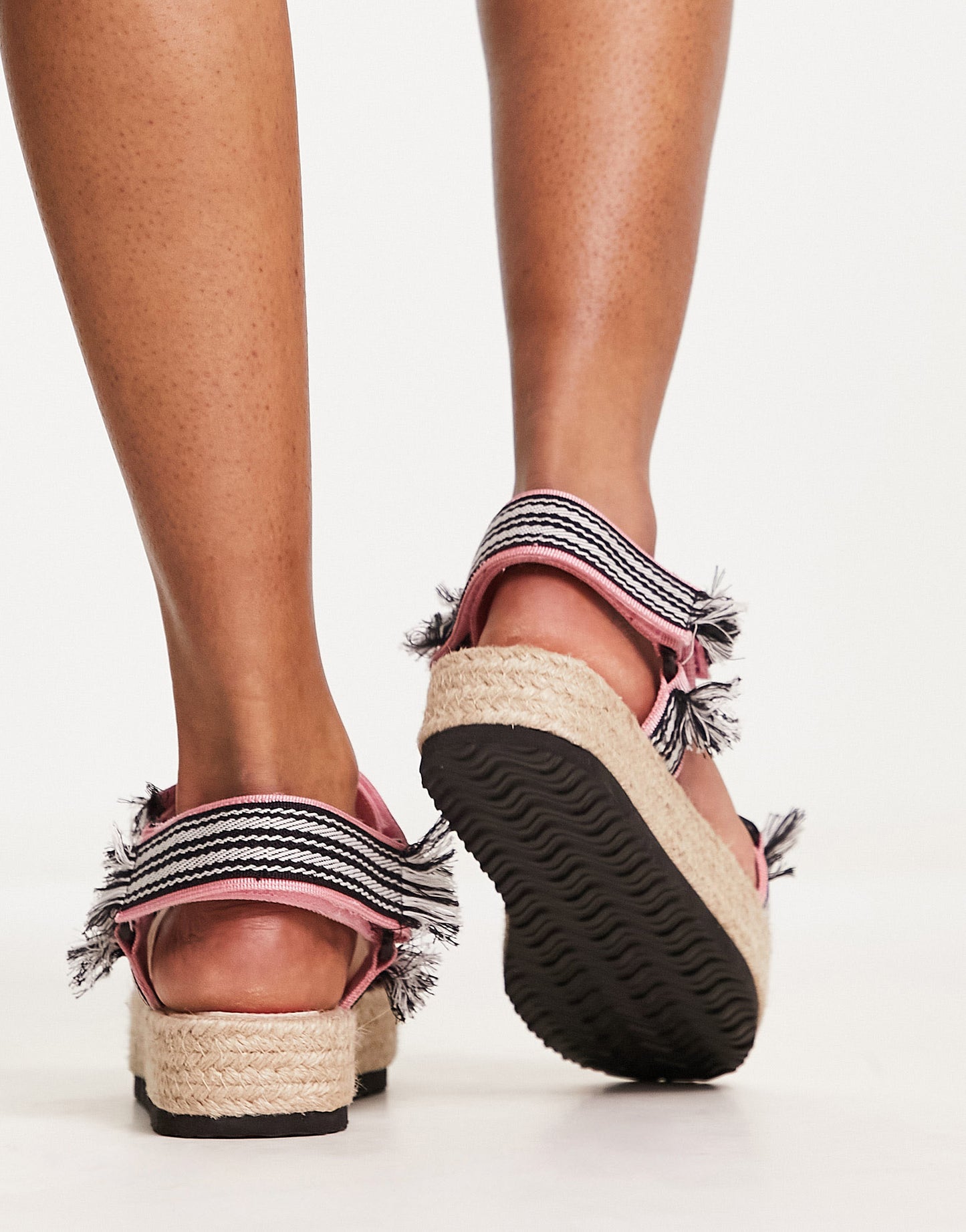 ASOS DESIGN Junction sport sandal espadrille in pink