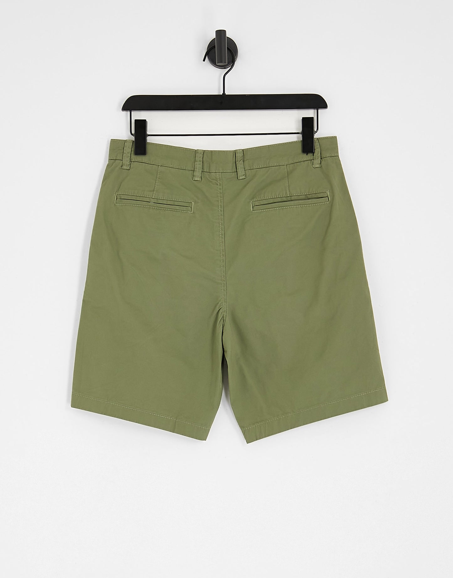 Selected Homme cotton mix chino short in khaki