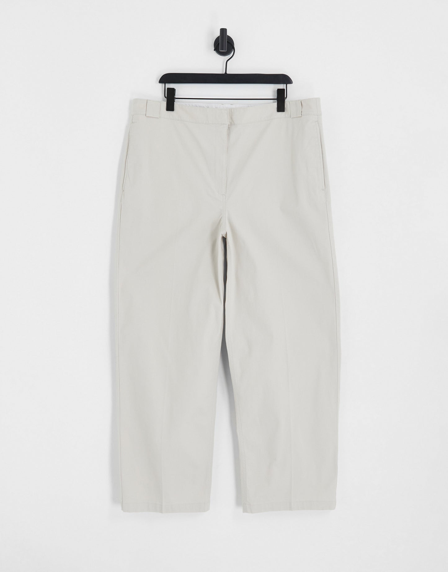 ASOS DESIGN Curve relaxed boyfriend trouser in stone