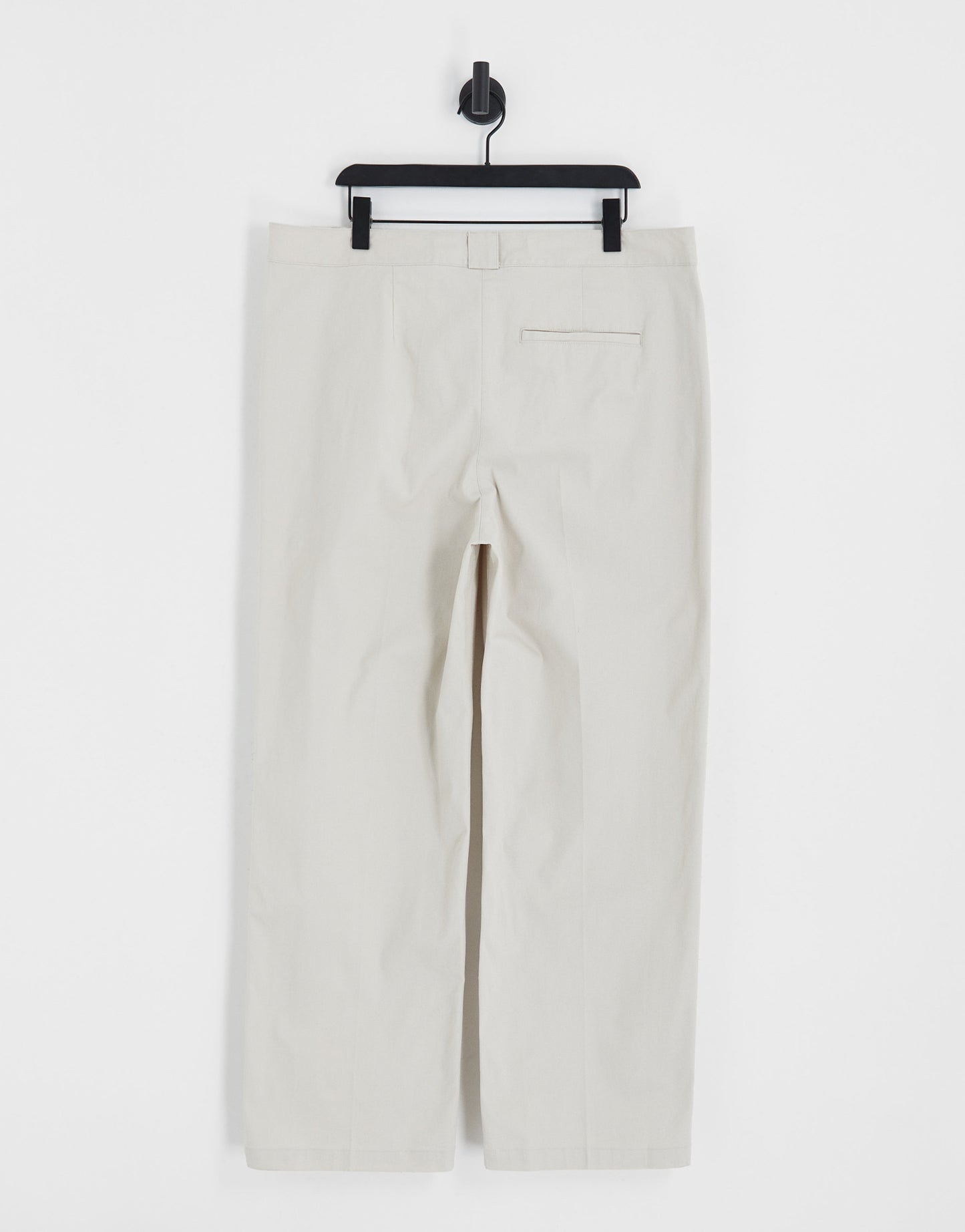 ASOS DESIGN Curve relaxed boyfriend trouser in stone