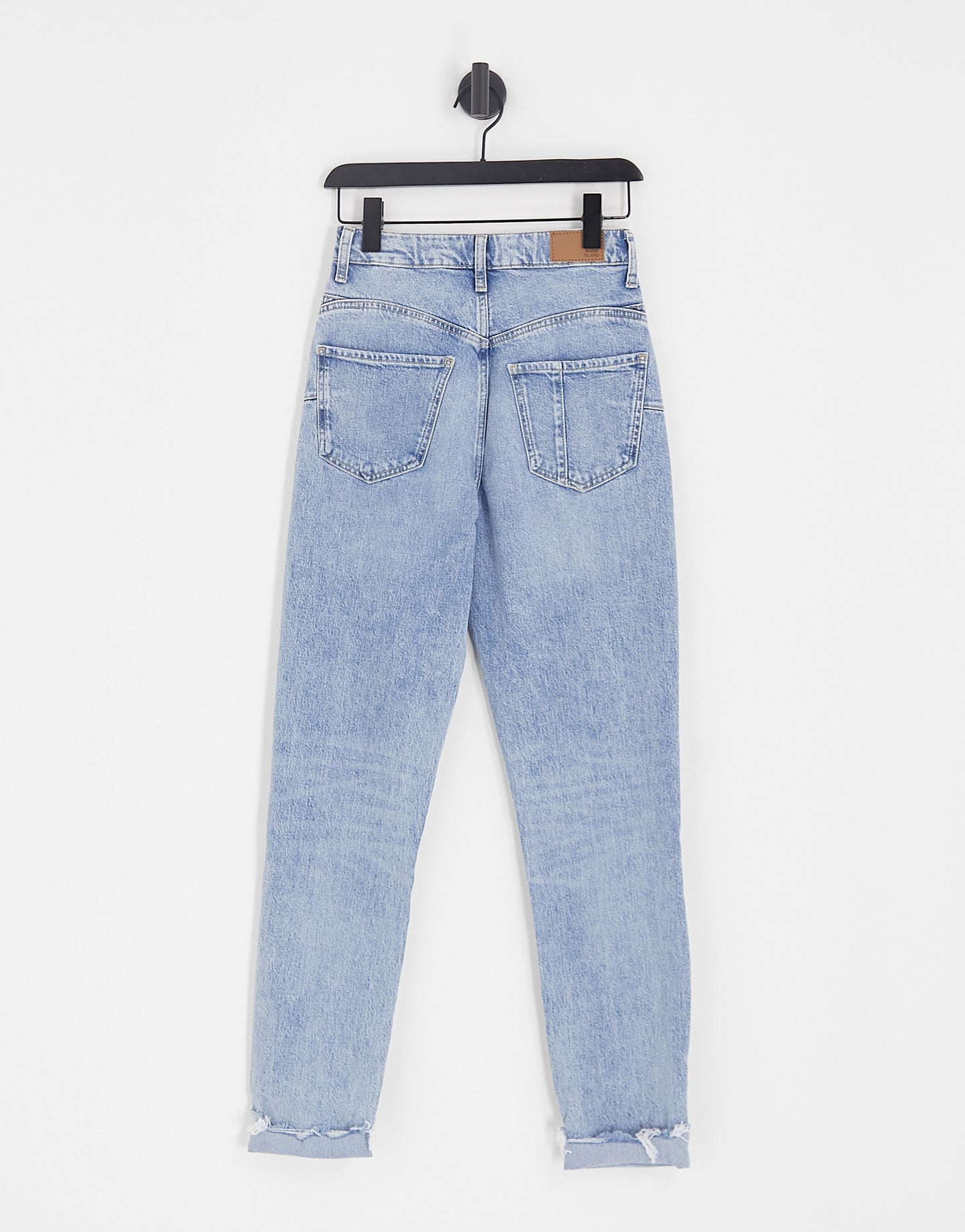 River Island Tall high rise ripped jeans in light blue