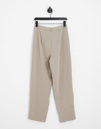 Vila tapered formal trousers in grey