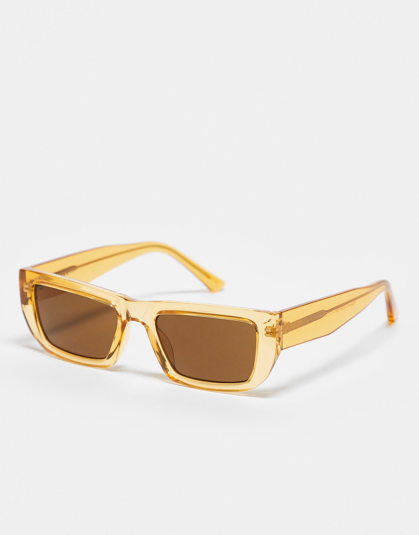 A.Kjaerbede Fame square festival sunglasses in yellow transparent