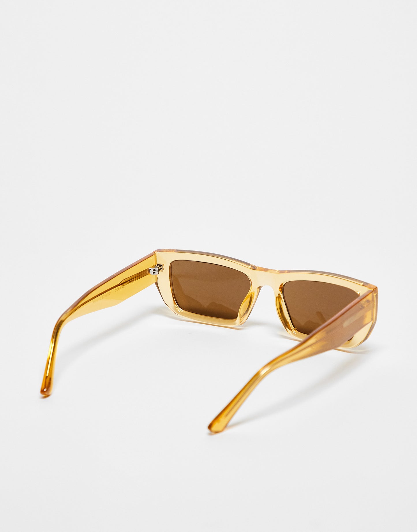 A.Kjaerbede Fame square festival sunglasses in yellow transparent