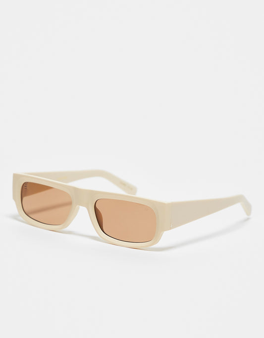 A.Kjaerbede Jean rectangle sunglasses in cream