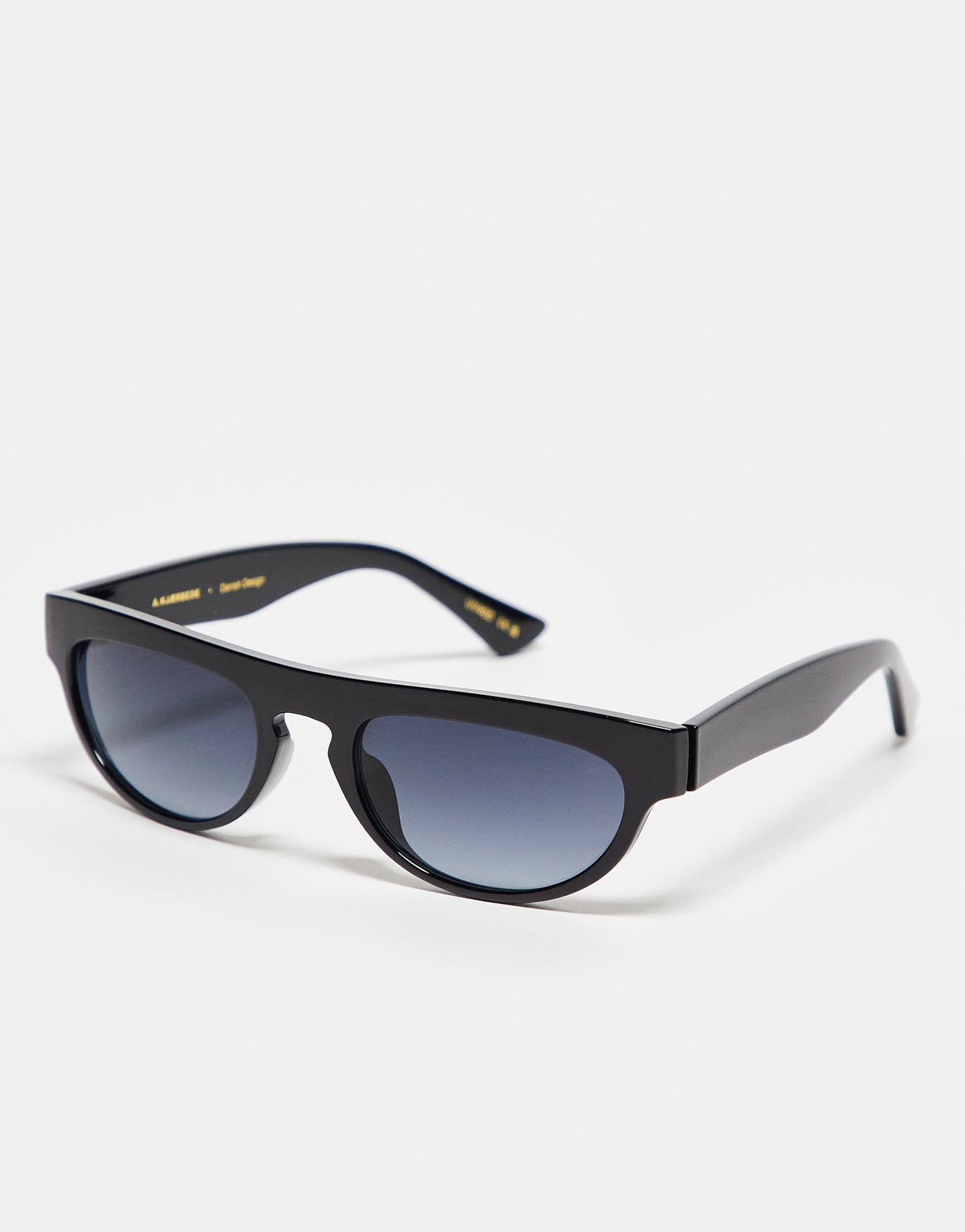 A.Kjaerbede Jake flat top round sunglasses in black