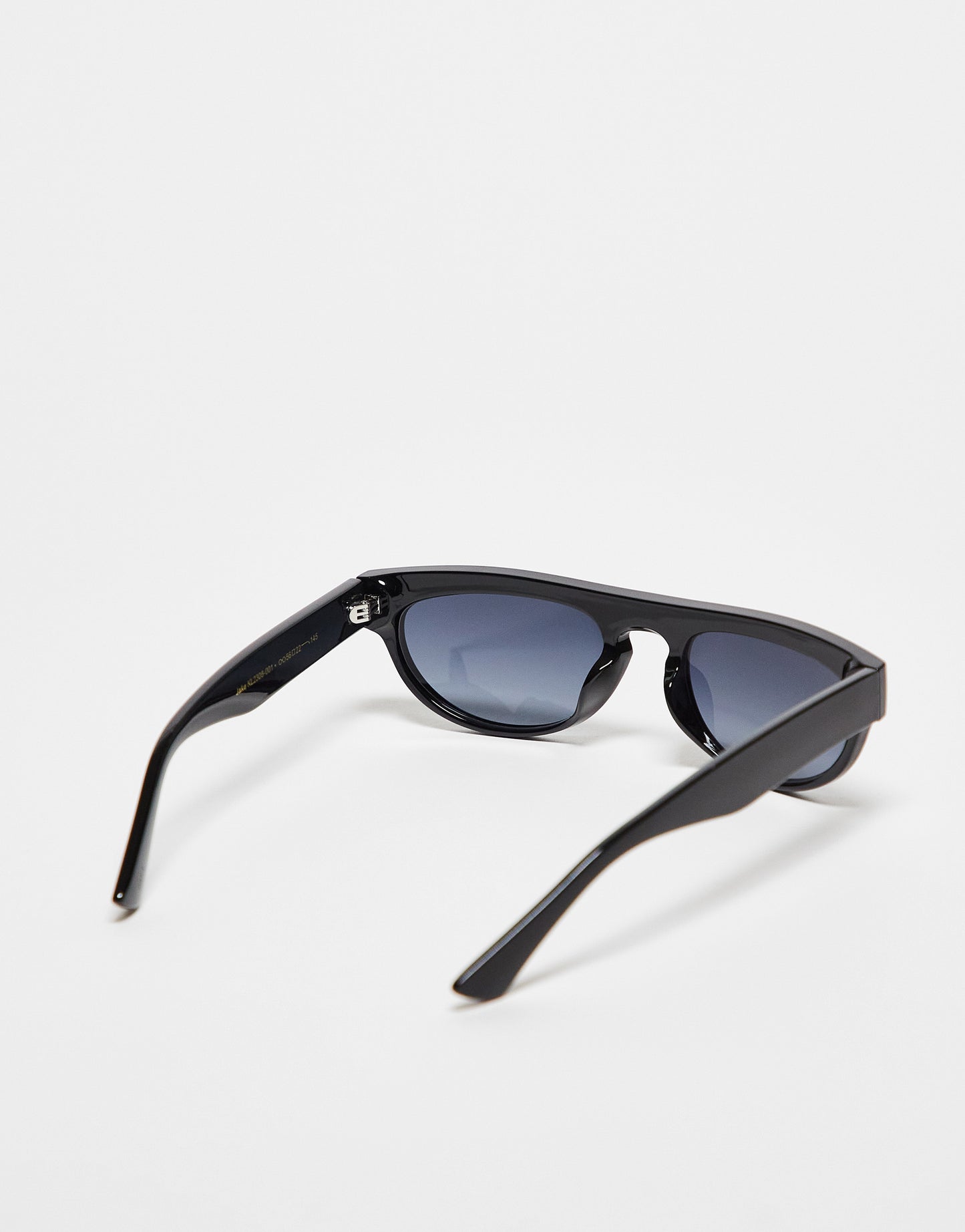 A.Kjaerbede Jake flat top round sunglasses in black