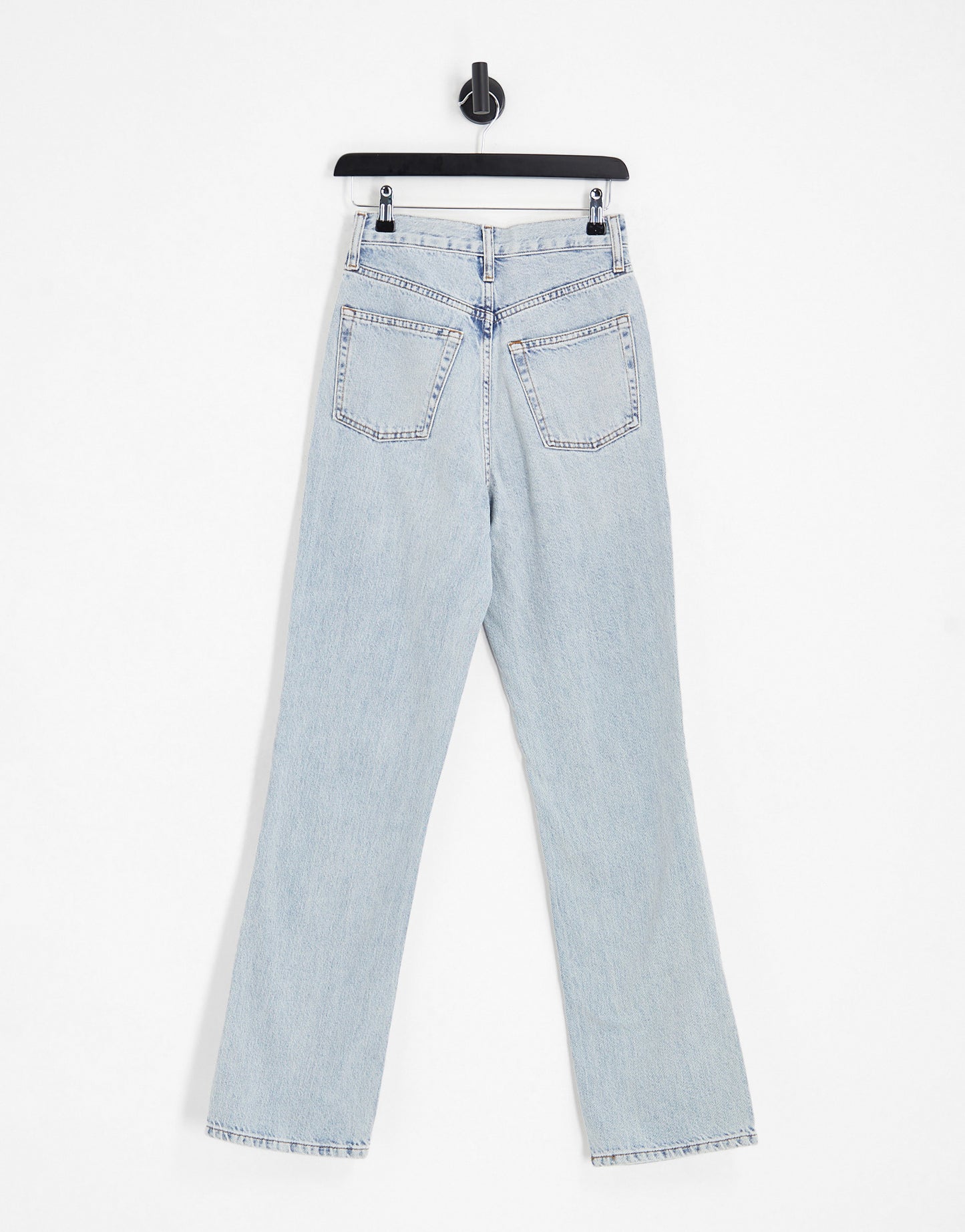 Topshop Kort jeans with extreme rip in bleach