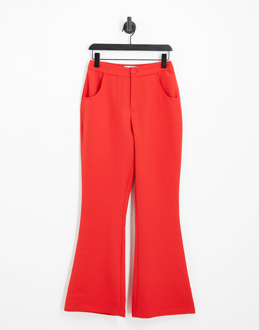 Never Fully Dressed dynasty slouchy trousers in bright red