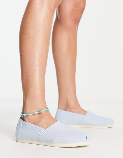 Toms alpargata espadrilles in light blue