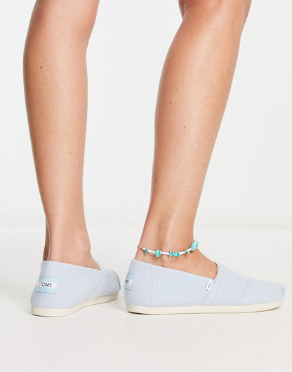 Toms alpargata espadrilles in light blue