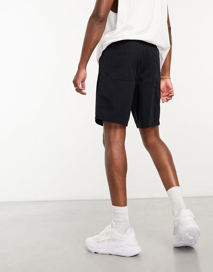 Armani Exchange cargo shorts in navy