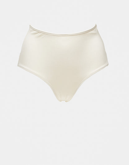 & Other Stories high waist bikini bottom in off white