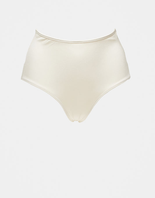 & Other Stories high waist bikini bottom in off white