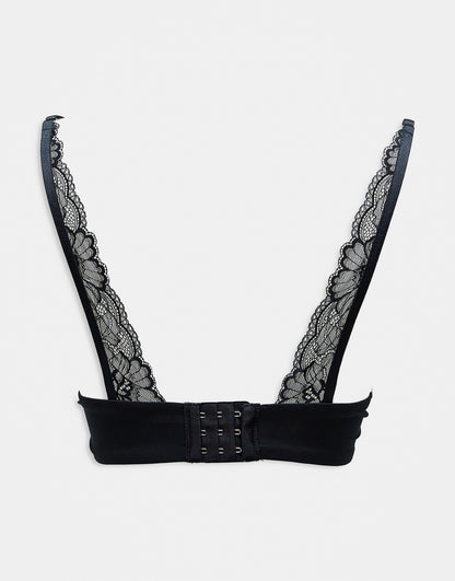 Ann Summers Plunging lace longline plunge bra in black