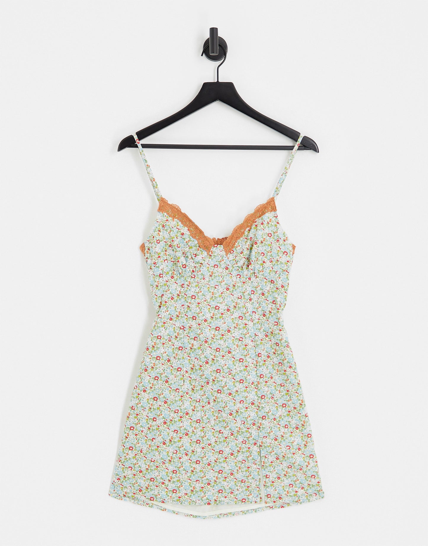 Labelrail x Lara Adkins ditsy floral broderie cami mini dress in multi