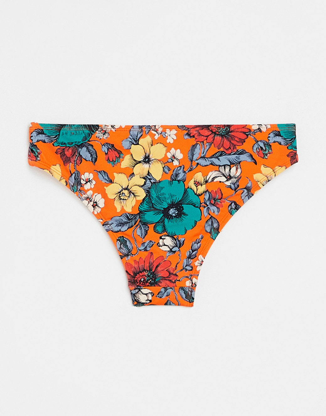 French Connection classic bikini brief in orange floral