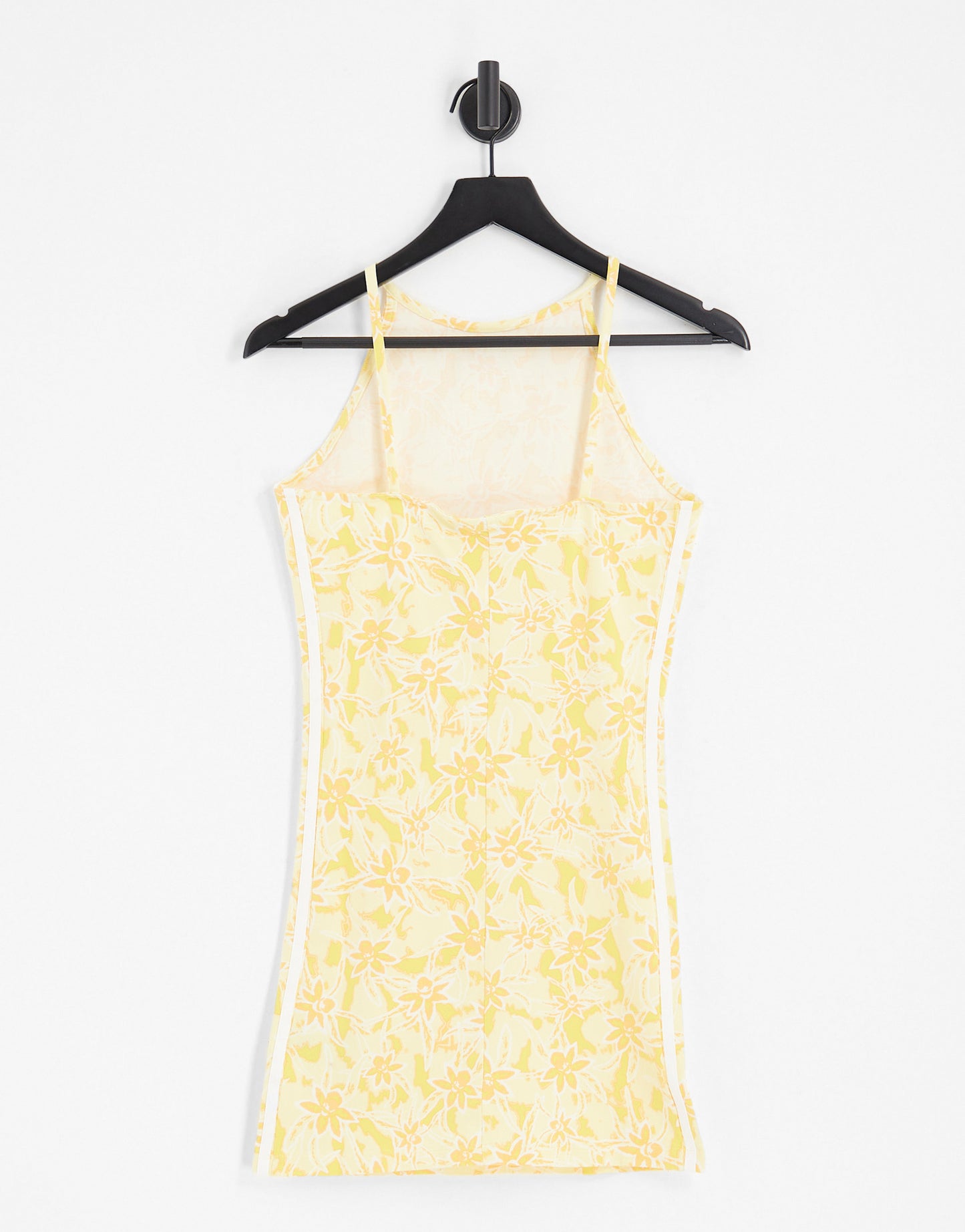 adidas Originals Island Club mini dress in floral yellow