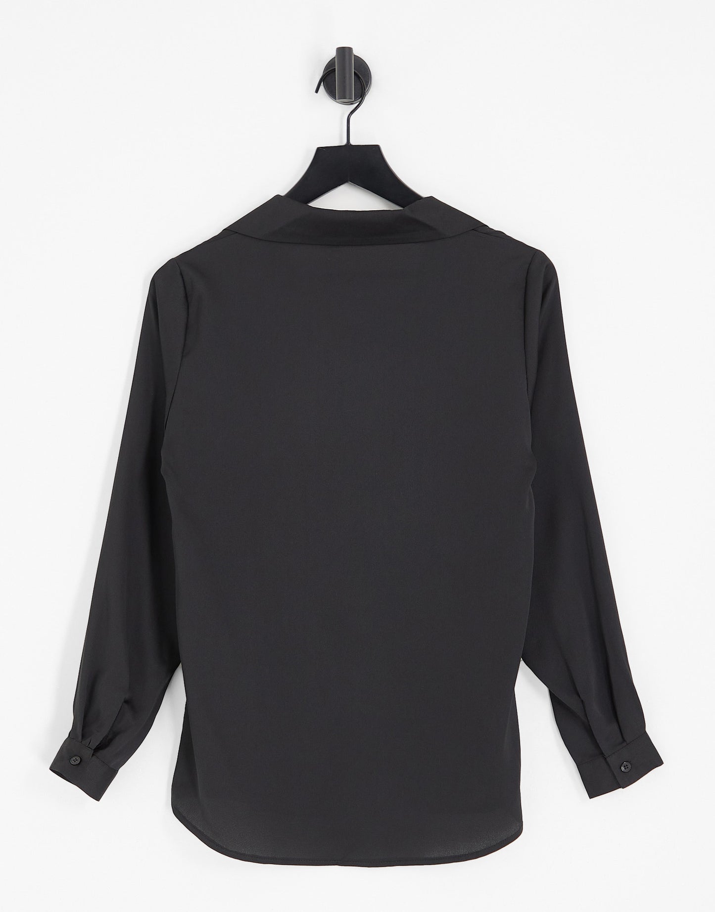 ASOS DESIGN ultimate satin shirt in black